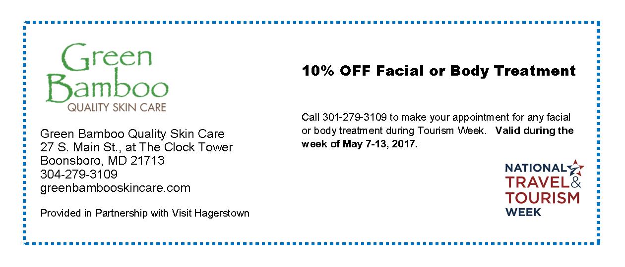 Hagerstown Tourism Offers - Green Bamboo Quality Skin Care